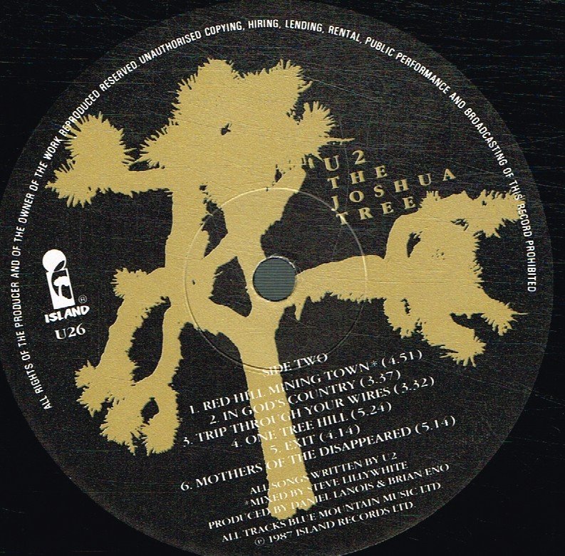 U2 - Joshua Tree - Lp