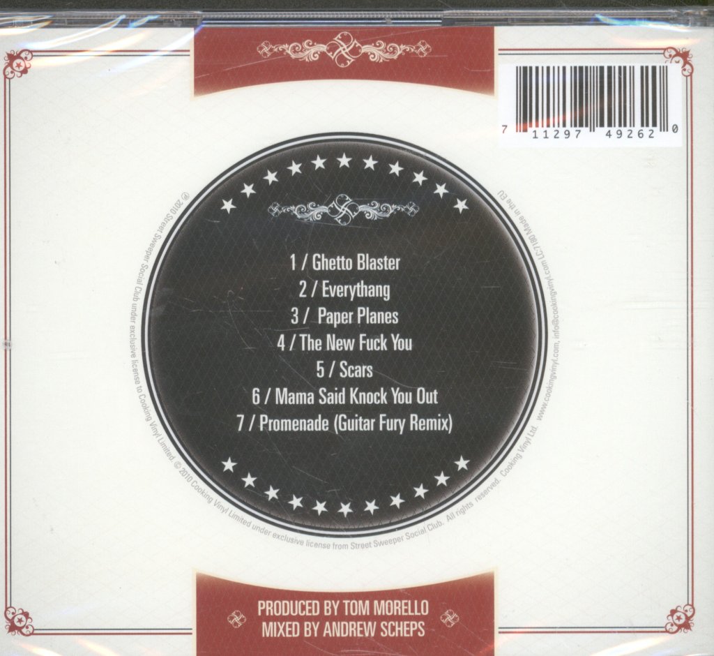 Street Sweeper Social Club (tom morello boots riley) - Ghetto Blaster Mini Album - Cd