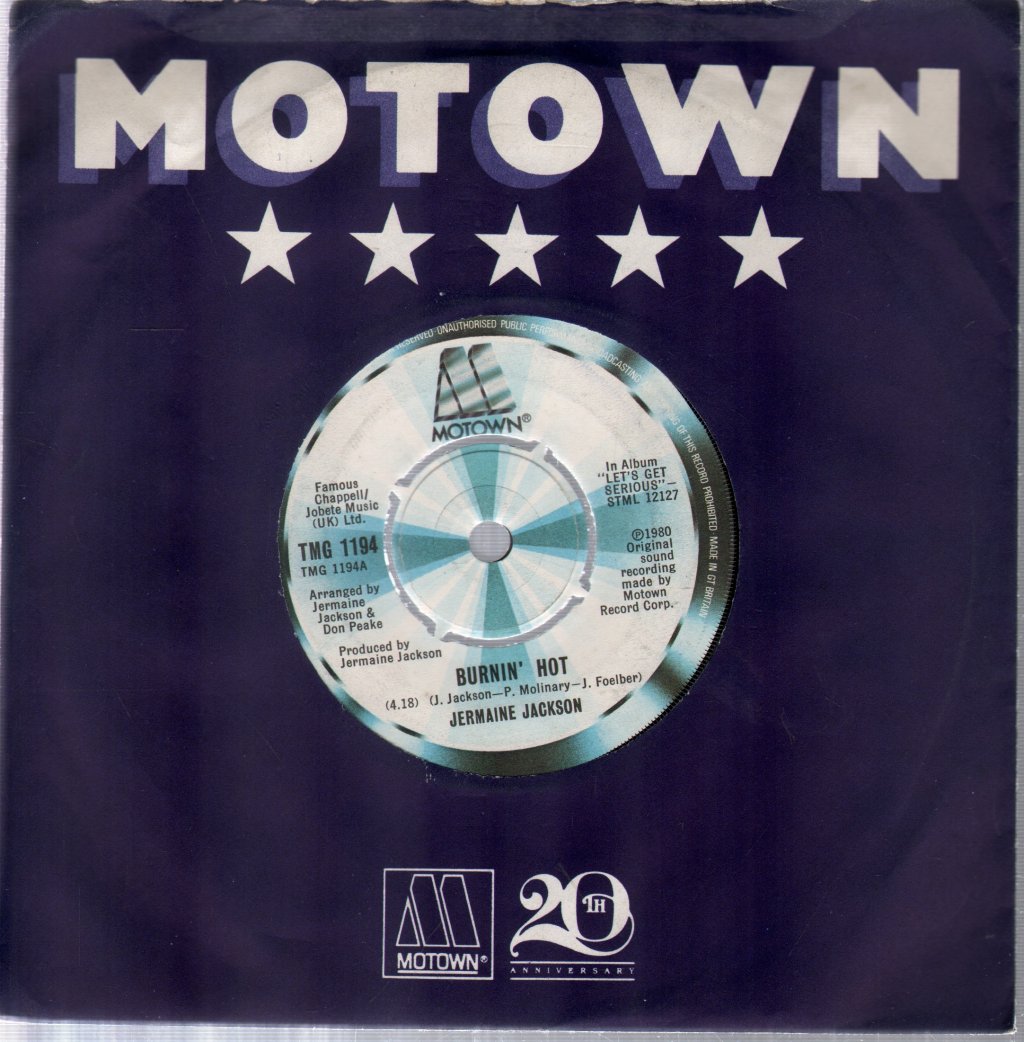 Jermaine Jackson - Burnin' Hot - 7 Inch