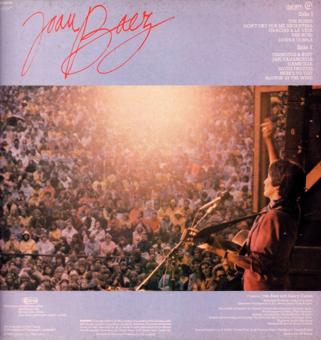Joan Baez - European Tour - Lp