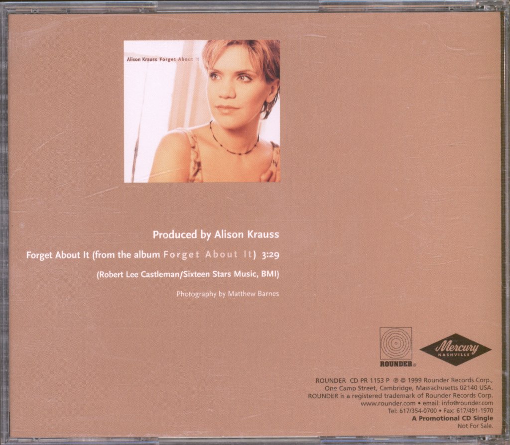 Alison Krauss - Forget About It - Cd