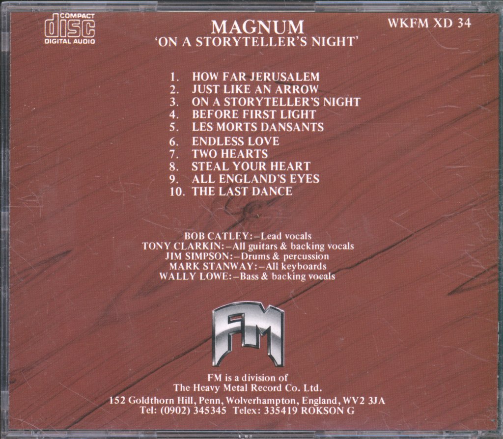 Magnum - On A Storyteller's Night - Cd