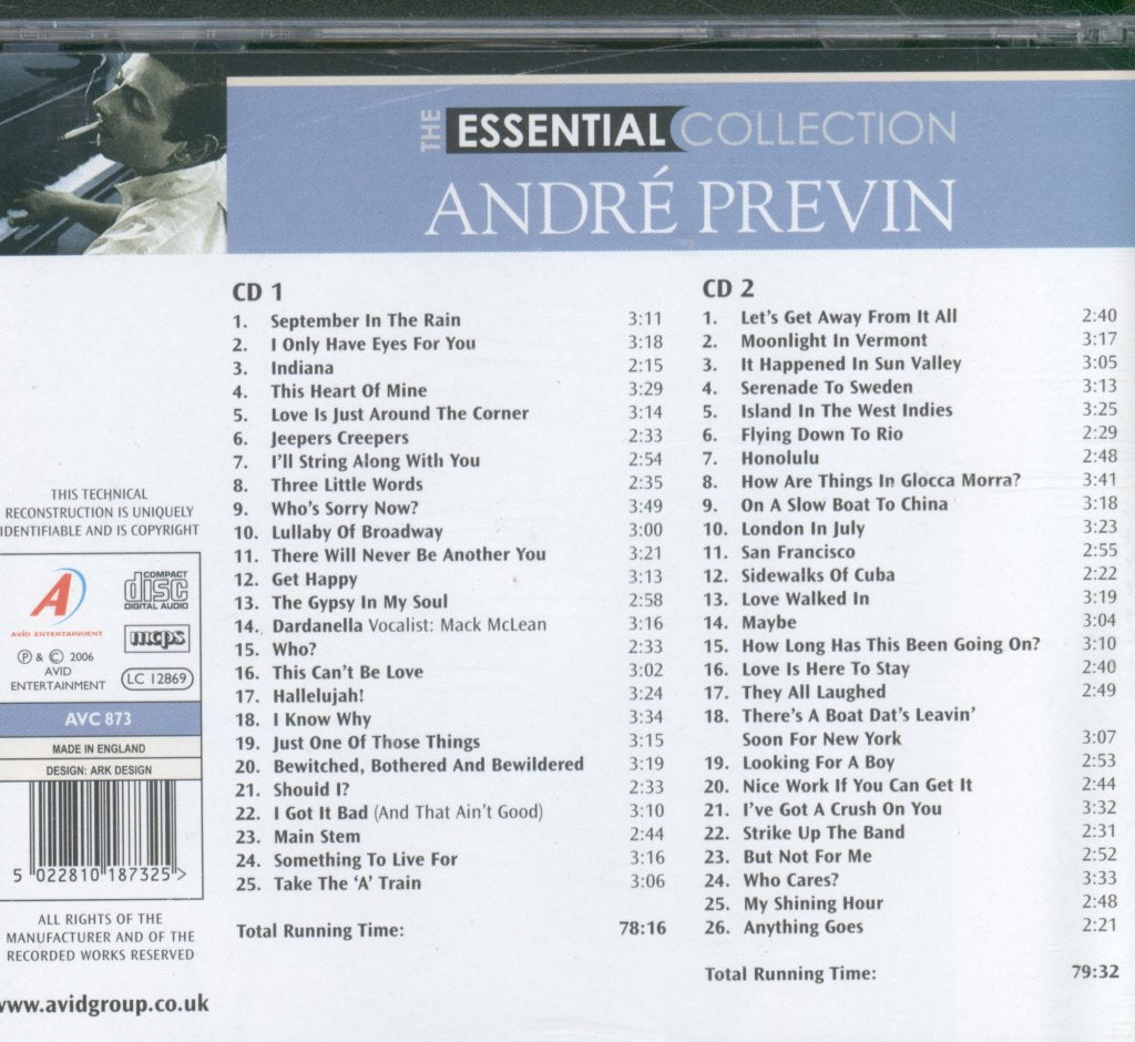 Andre Previn - Essential Collection - Double Cd