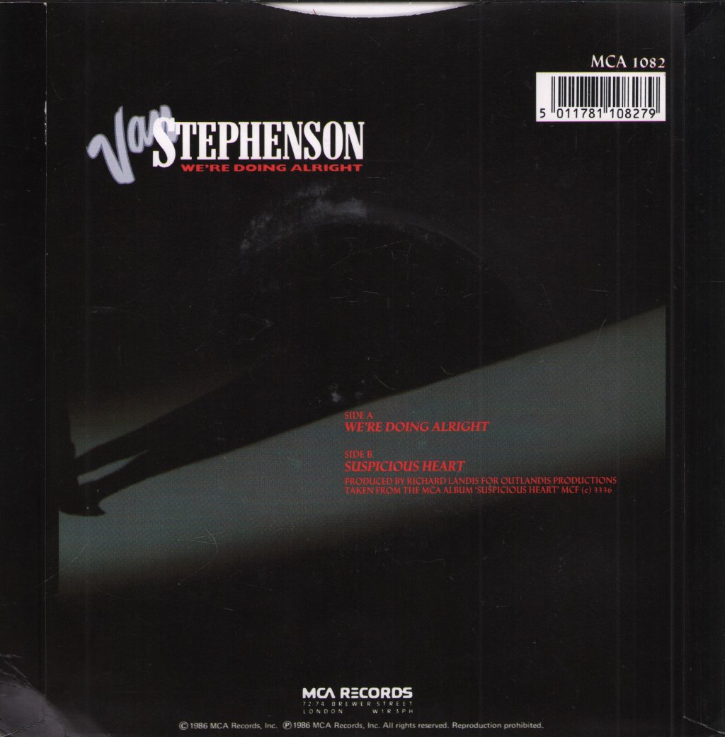 Van Stephenson - We're Doing Alright - 7 Inch