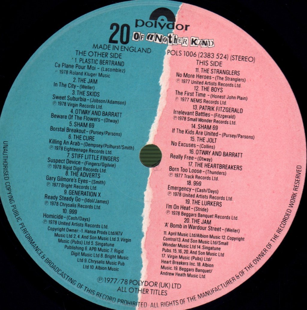 Various Artists - 20 Of Another Kind - Lp