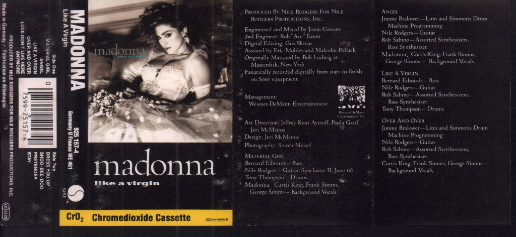 Madonna - Like A Virgin - Cassette