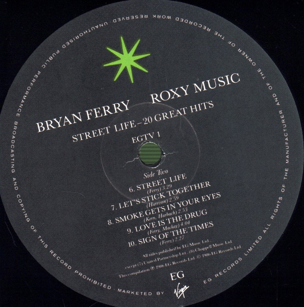 Bryan Ferry / Roxy Music - Street Life (20 Great Hits) - Double Lp