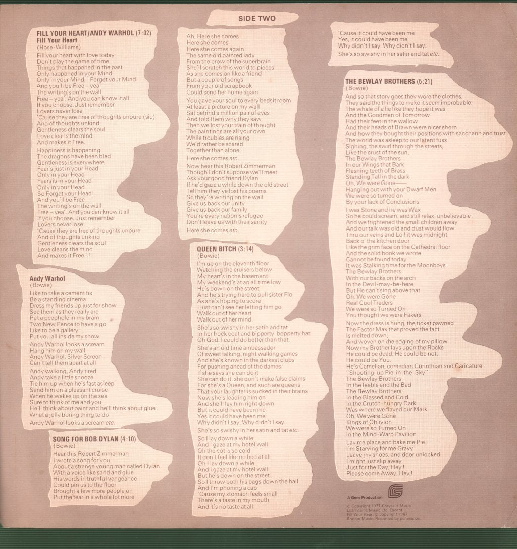David Bowie - Hunky Dory - Lp