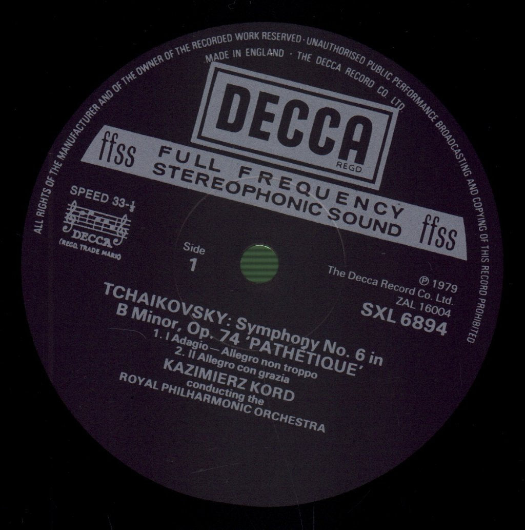 Tchaikovsky - Symphony No.6 'Pathétique' - Lp
