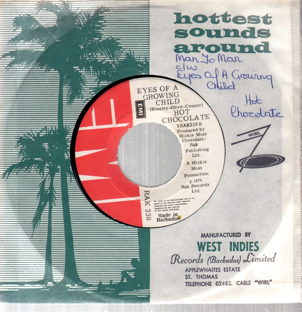 Hot Chocolate - Man To Man - 7 Inch