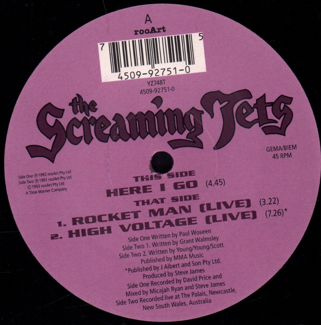 Screaming Jets - Here I Go - 12 Inch
