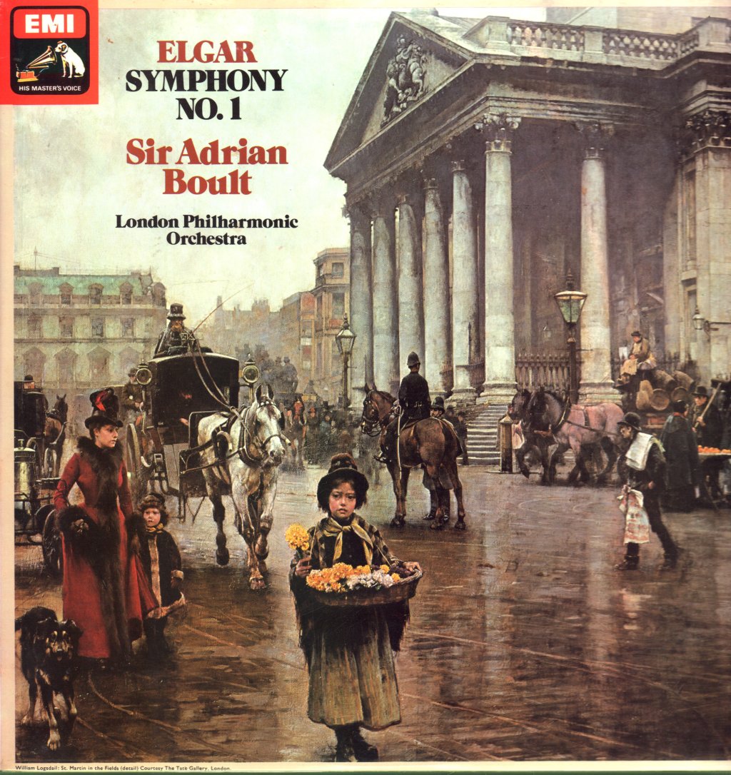 Sir Adrian Boult / London Philharmonic Orchestra - Elgar Symphony No.1 - Lp