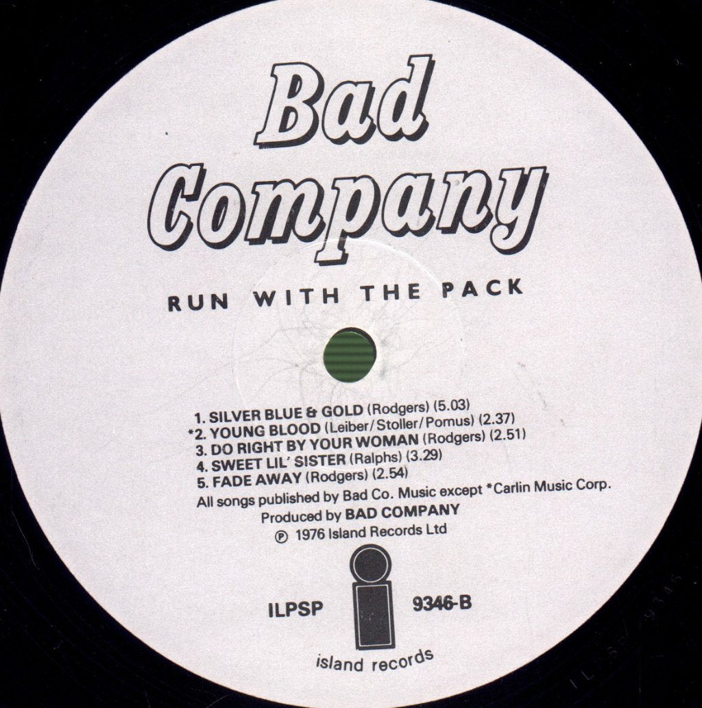Bad Company - Run With The Pack - Lp