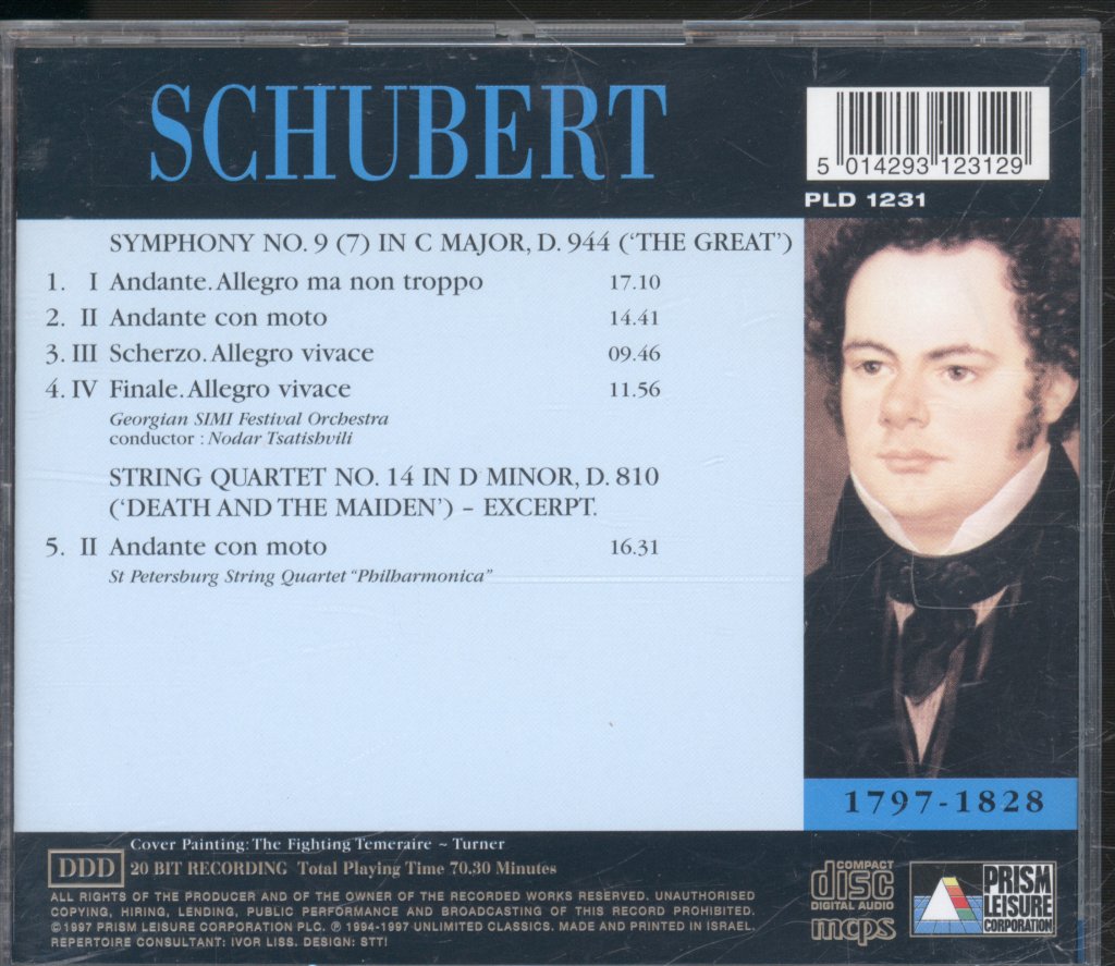 Georgian SIMI Festival Orchestra - Schubert - Symphony No.9 "The Great" - Cd