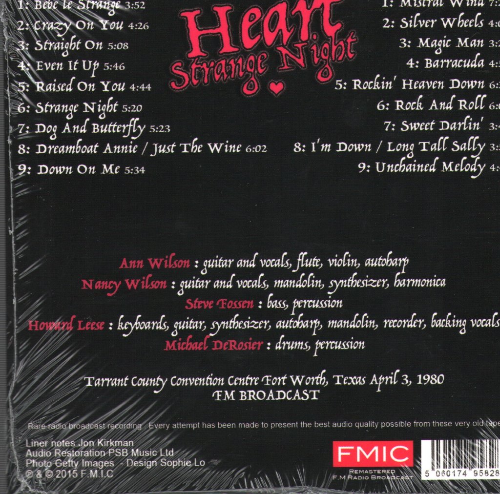 Heart - Strange Night - Double Cd