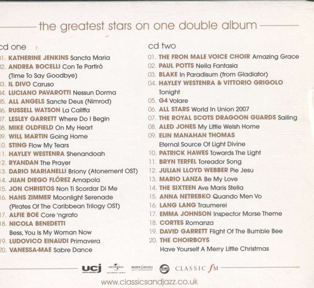 Various Artists - Number One Classical Album 2008 - Double Cd