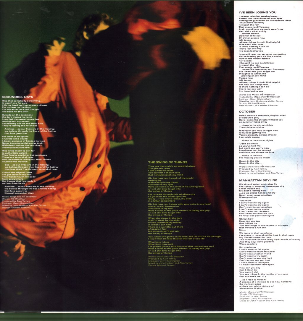 A-Ha - Scoundrel Days - Lp
