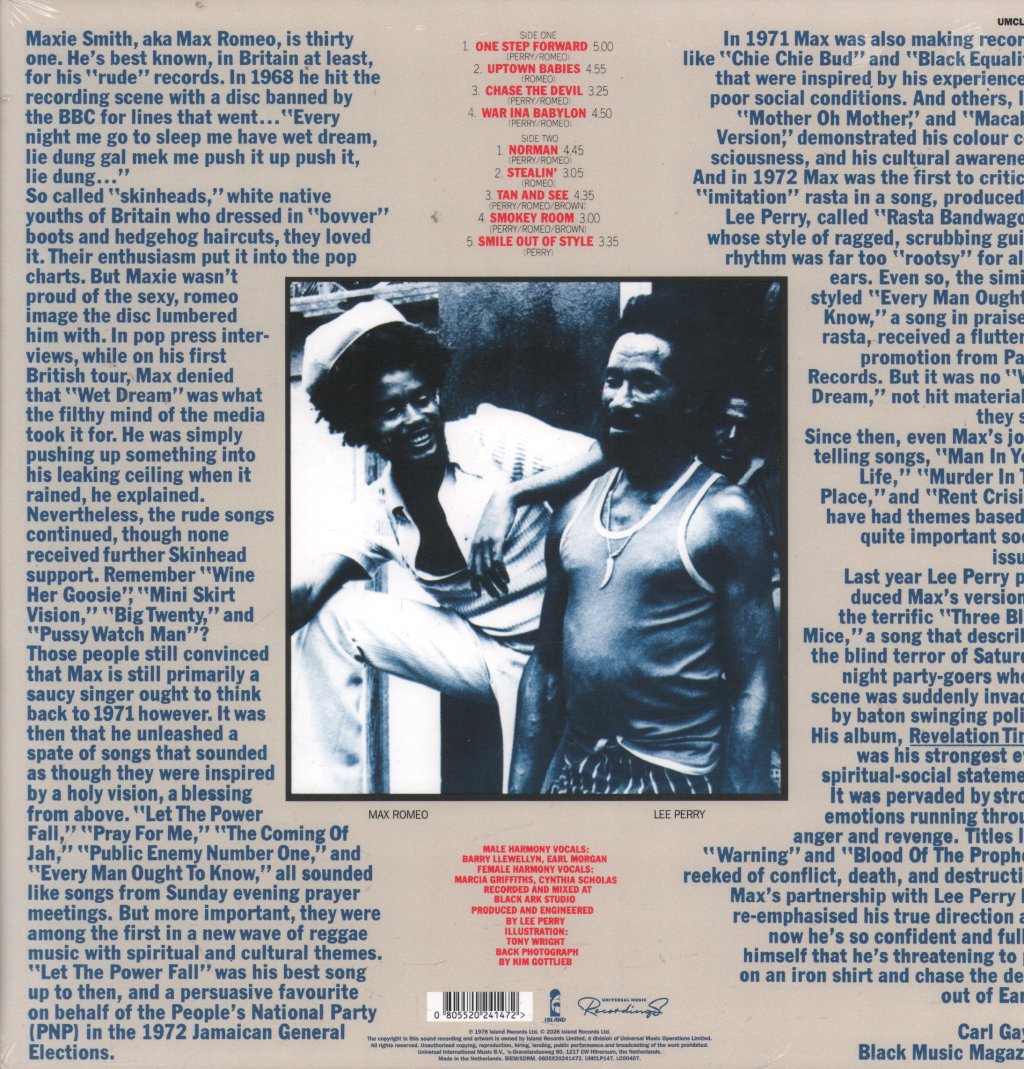 Max Romeo And The Upsetters - War Ina Babylon - Lp