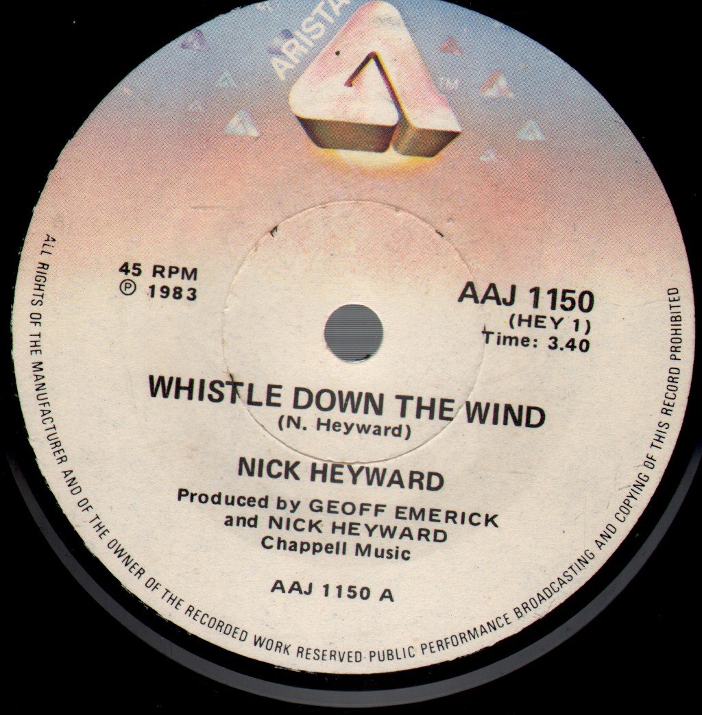 Nick Heyward - Whistle Down The Wind - 7 Inch