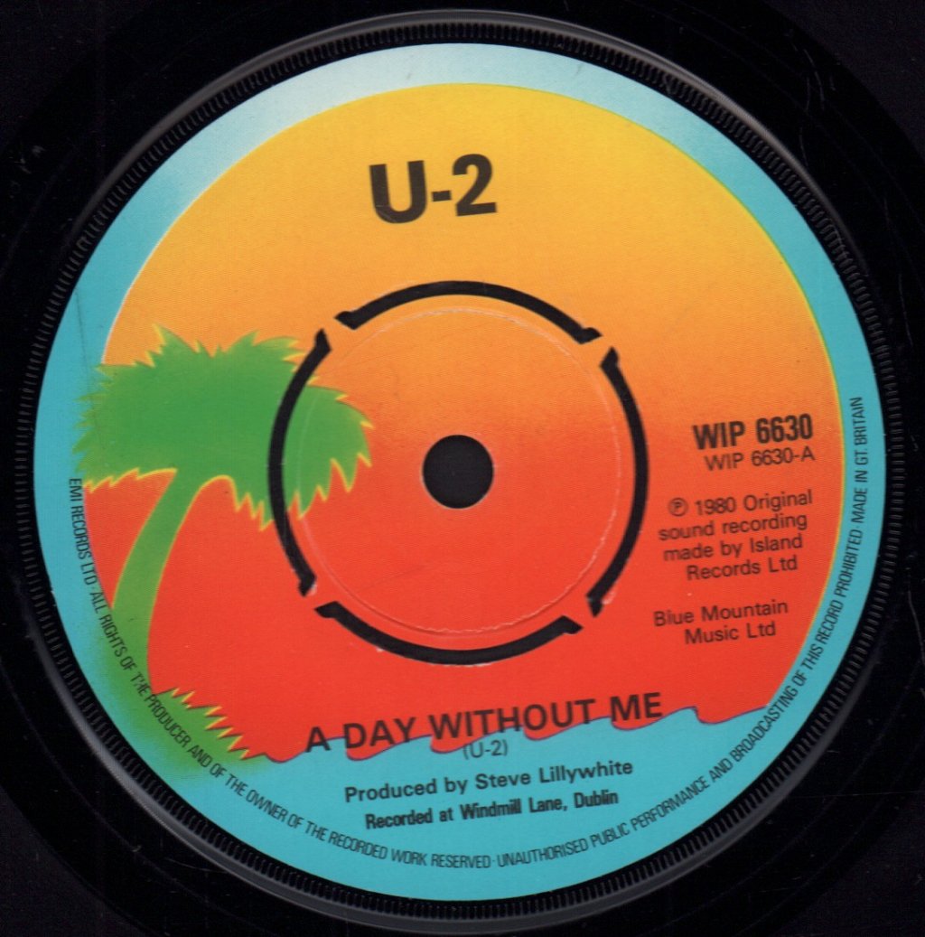U2 - A Day Without Me - 7 Inch