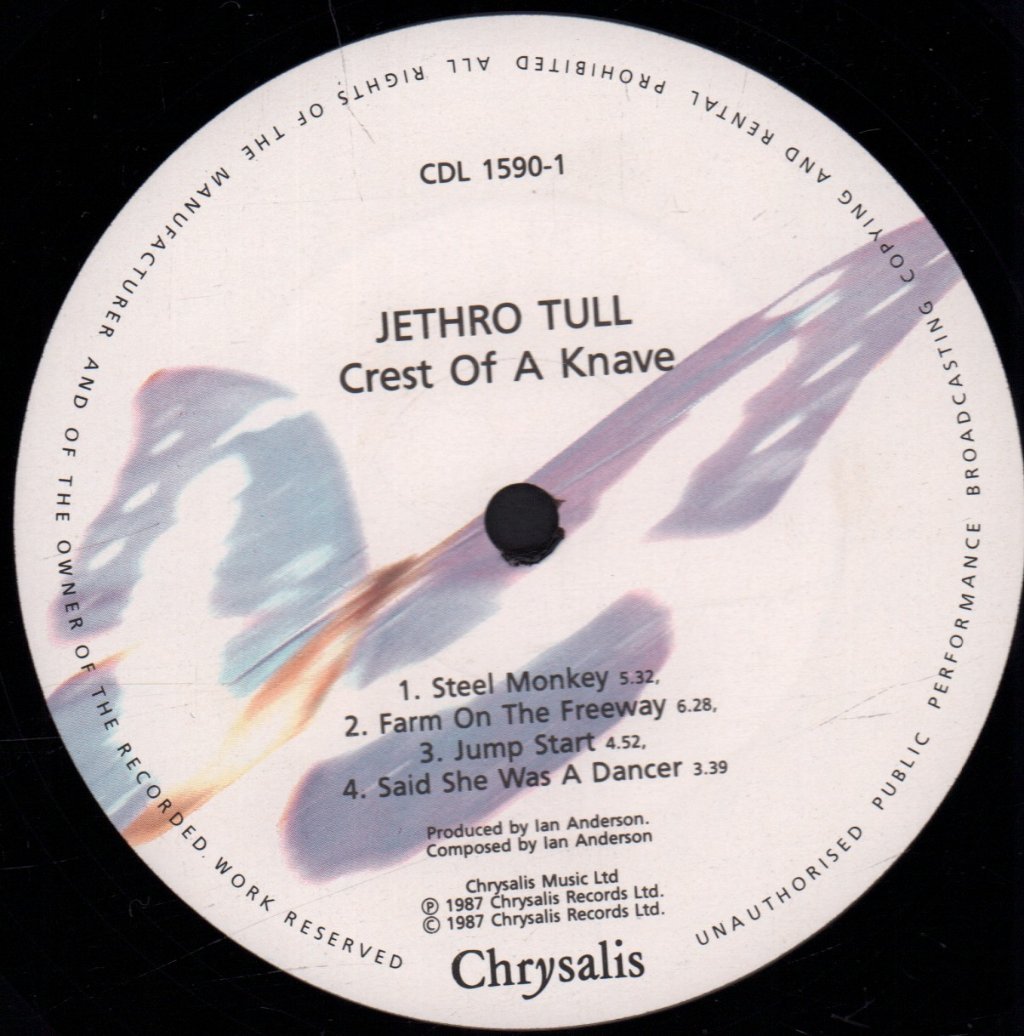 Jethro Tull - Crest Of A Knave - Lp