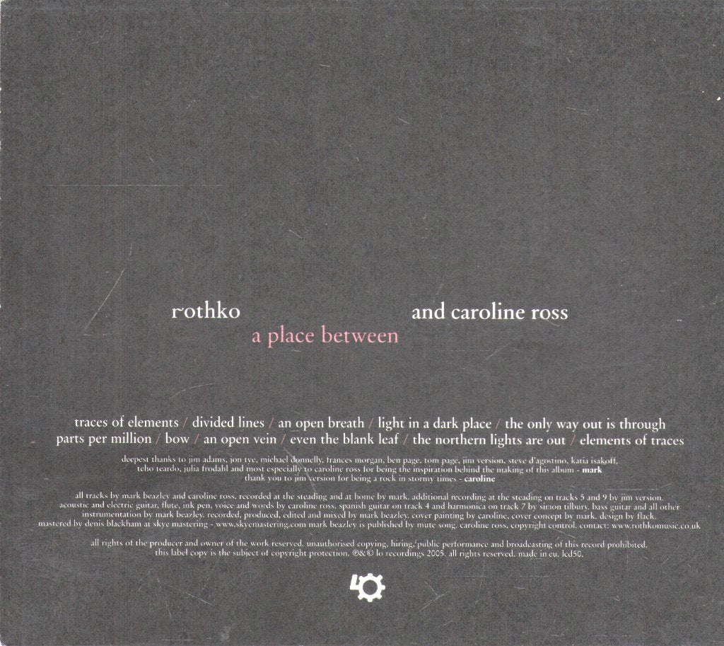 Rothko And Caroline Ross - A Place Between - Cd