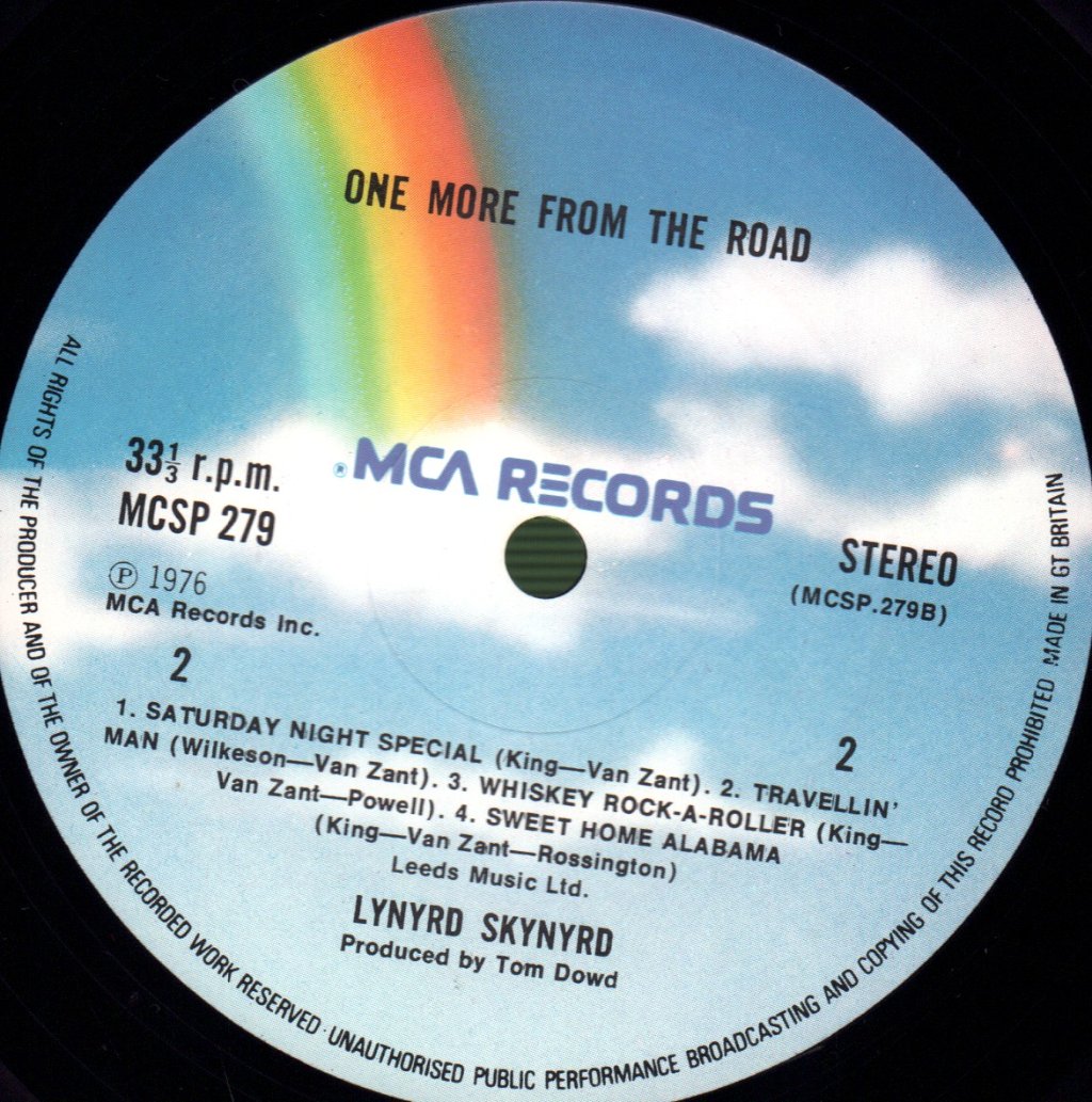 Lynyrd Skynyrd - One More From The Road - Double Lp