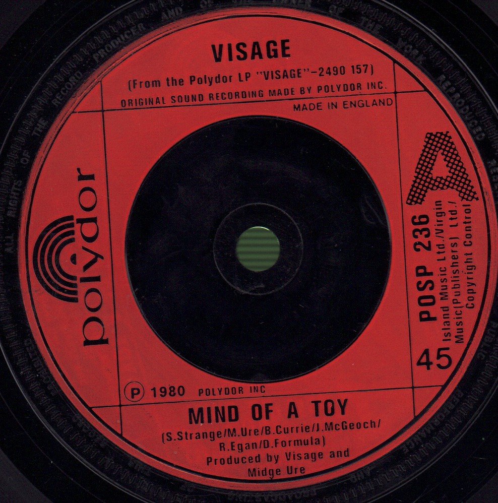 Visage - Mind Of A Toy - 7 Inch