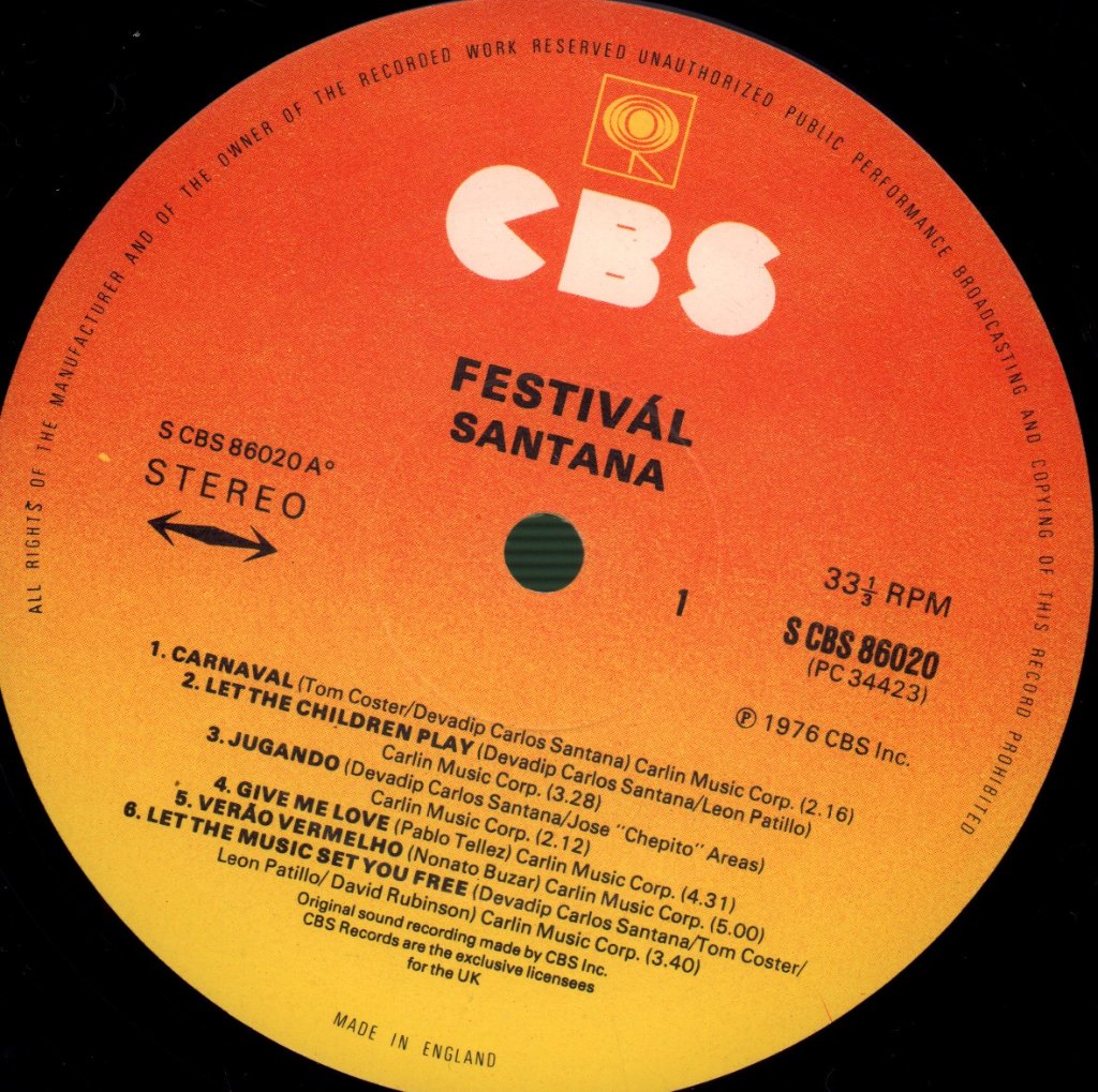 Santana - Festival - Lp