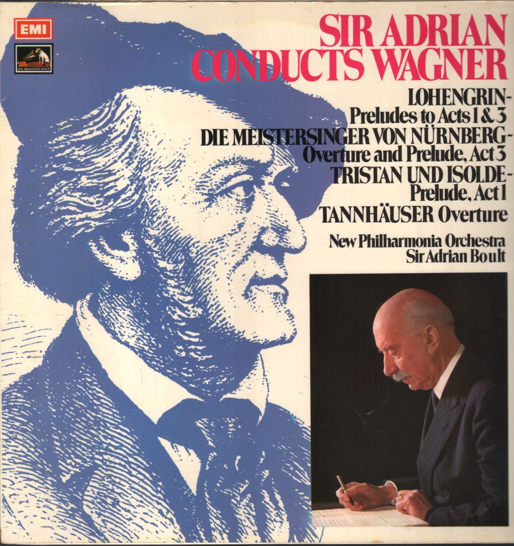 Sir Adrian Boult / New Philharmonia Orchestra - Sir Adrian Conducts Wagner - Lp