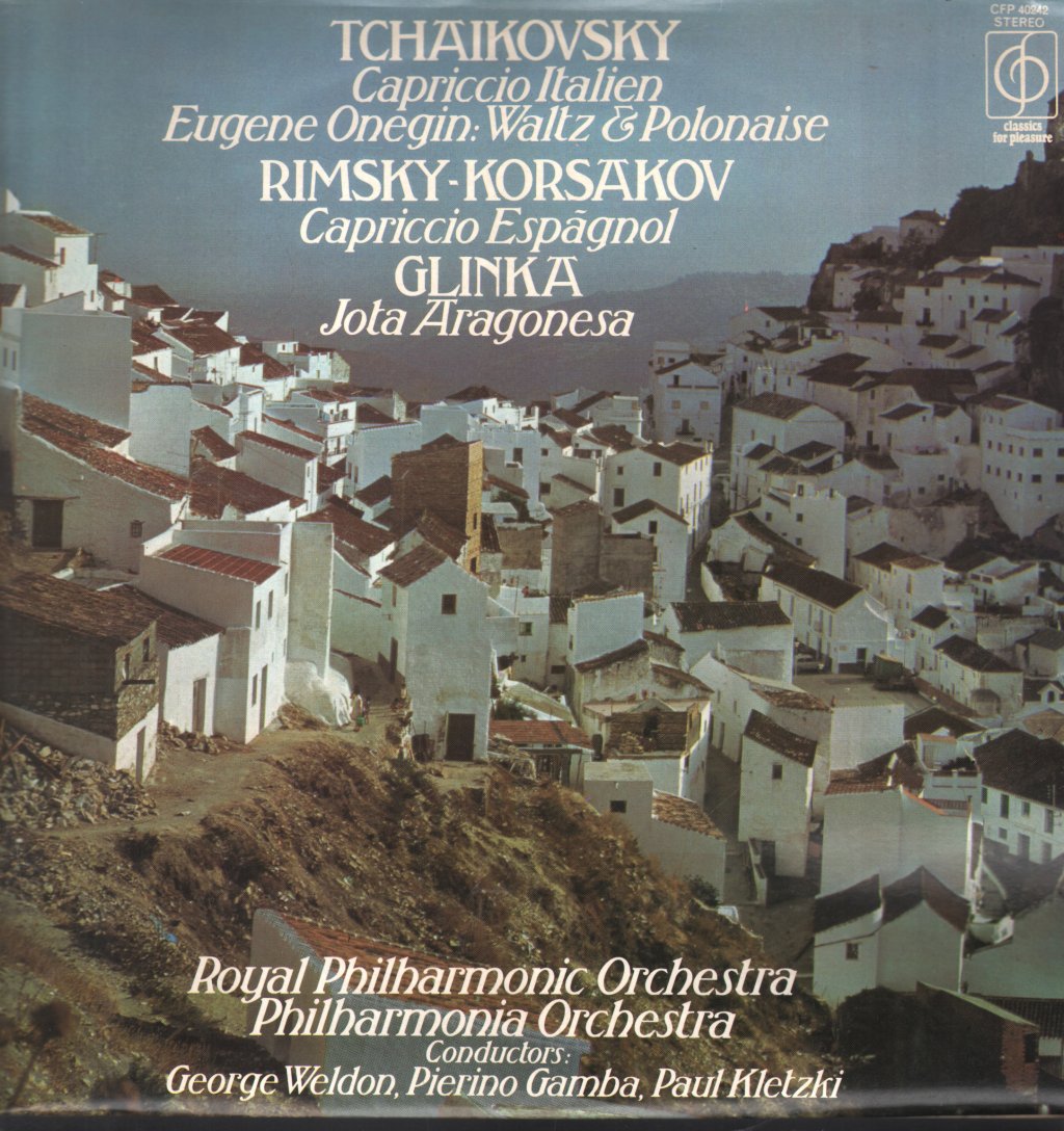 Royal Philharmonic Orchestra / Philharmonia Orchestra / George Weldon / Pierino Gamba / Paul Kletzki - Tchaikovsky - Capriccio Italien / Eugene Onegin: Waltz & Polonaise - Lp