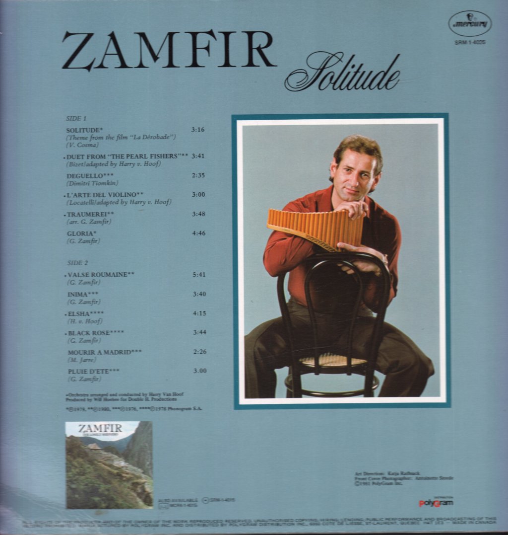 Zamfir - Solitude - Lp