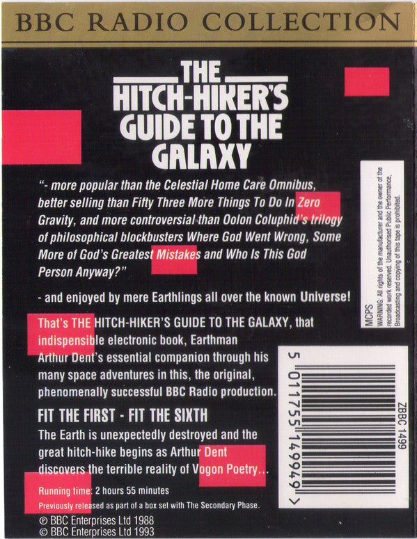 Douglas Adams - Hitch-Hiker's Guide To The Galaxy (The Primary Phase) - Double Cassette