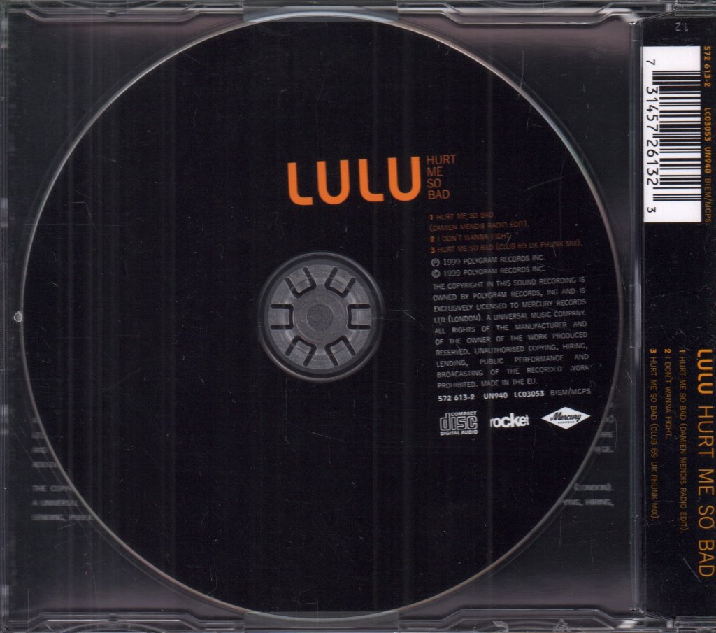 Lulu - Hurt Me So Bad - Cd
