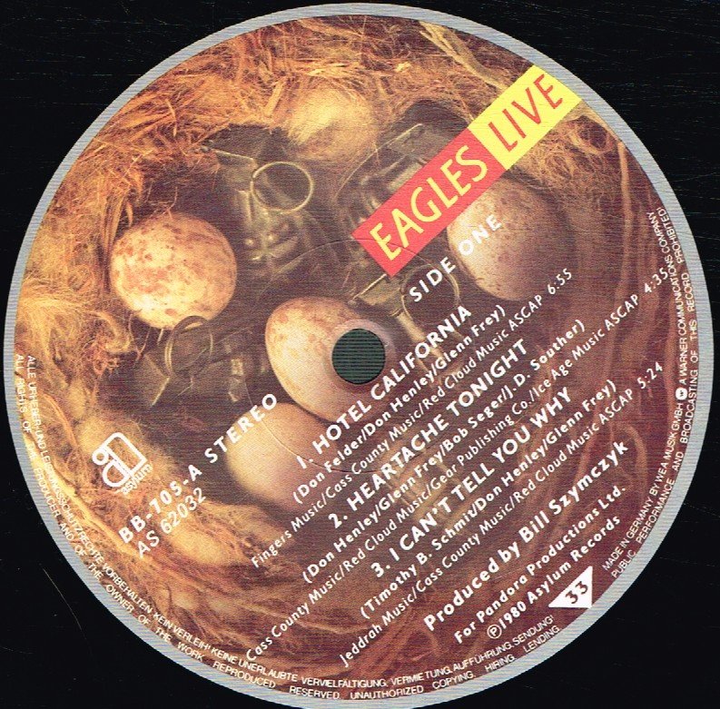 Eagles - Live - Double Lp