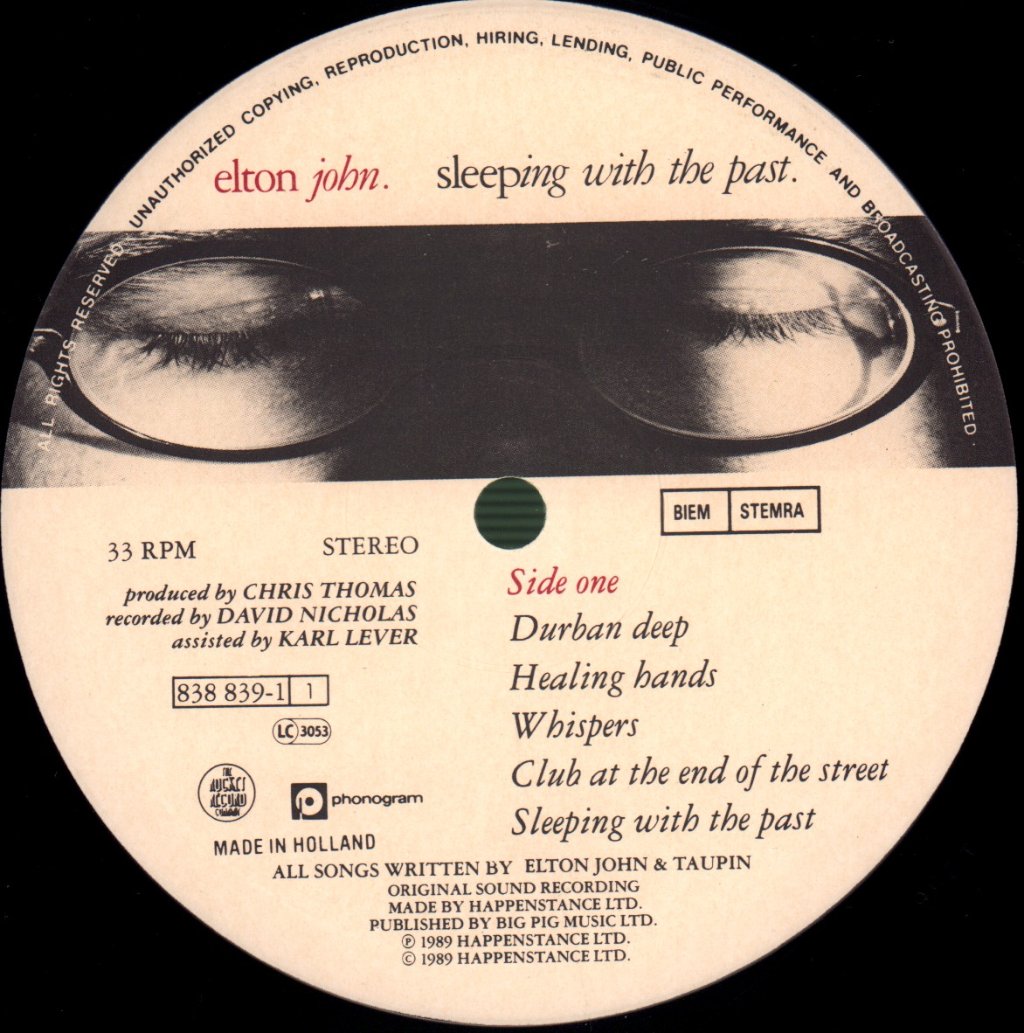 Elton John - Sleeping With The Past - Lp