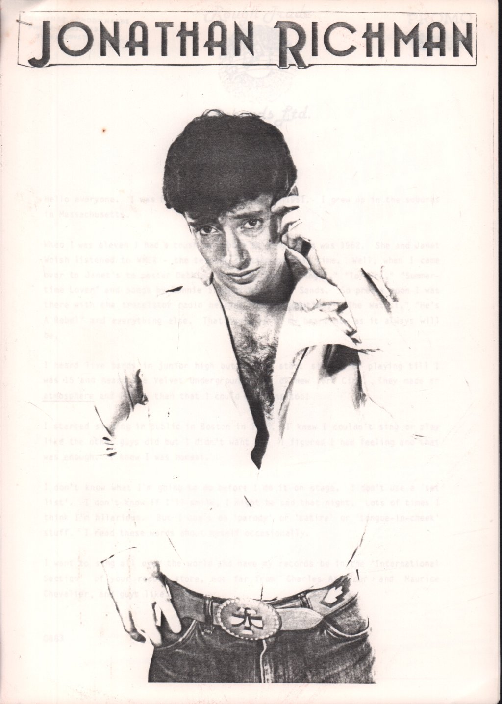 Jonathan Richman And The Modern Lovers - Rock 'N' Roll With The Modern Lovers - Lp