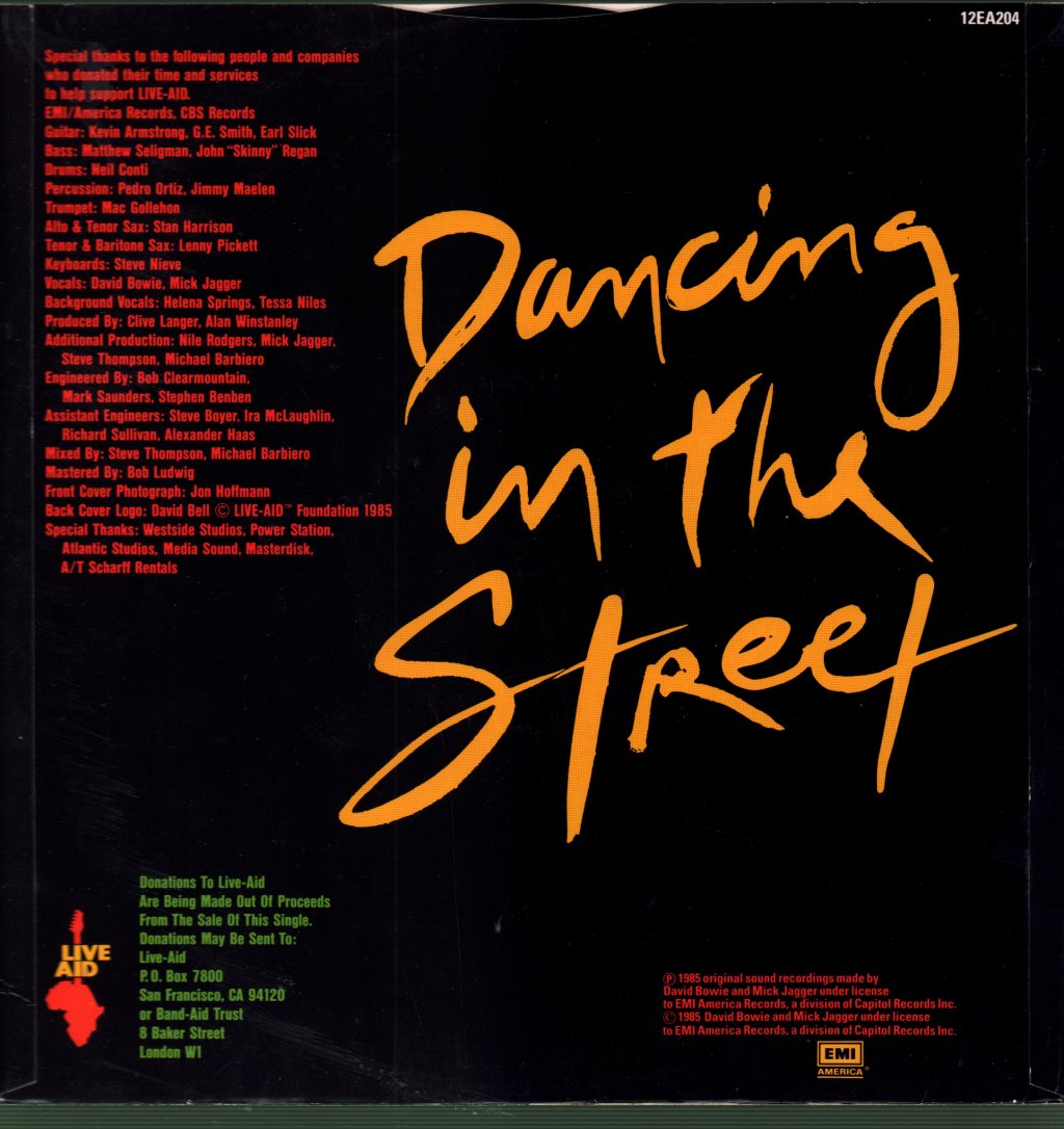 David Bowie And Mick Jagger - Dancing In The Street - 12 Inch