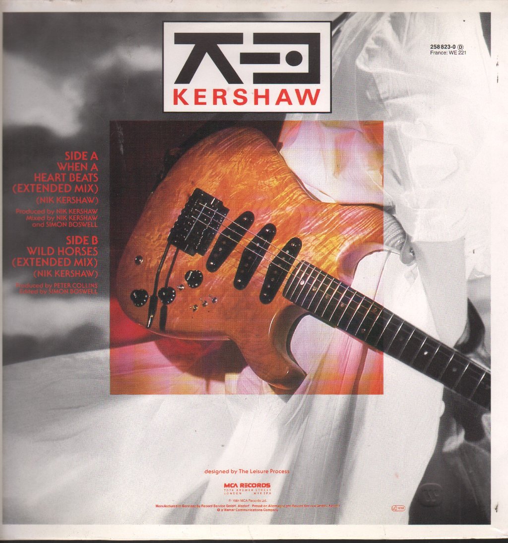 Nik Kershaw - When A Heart Beats - 12 Inch