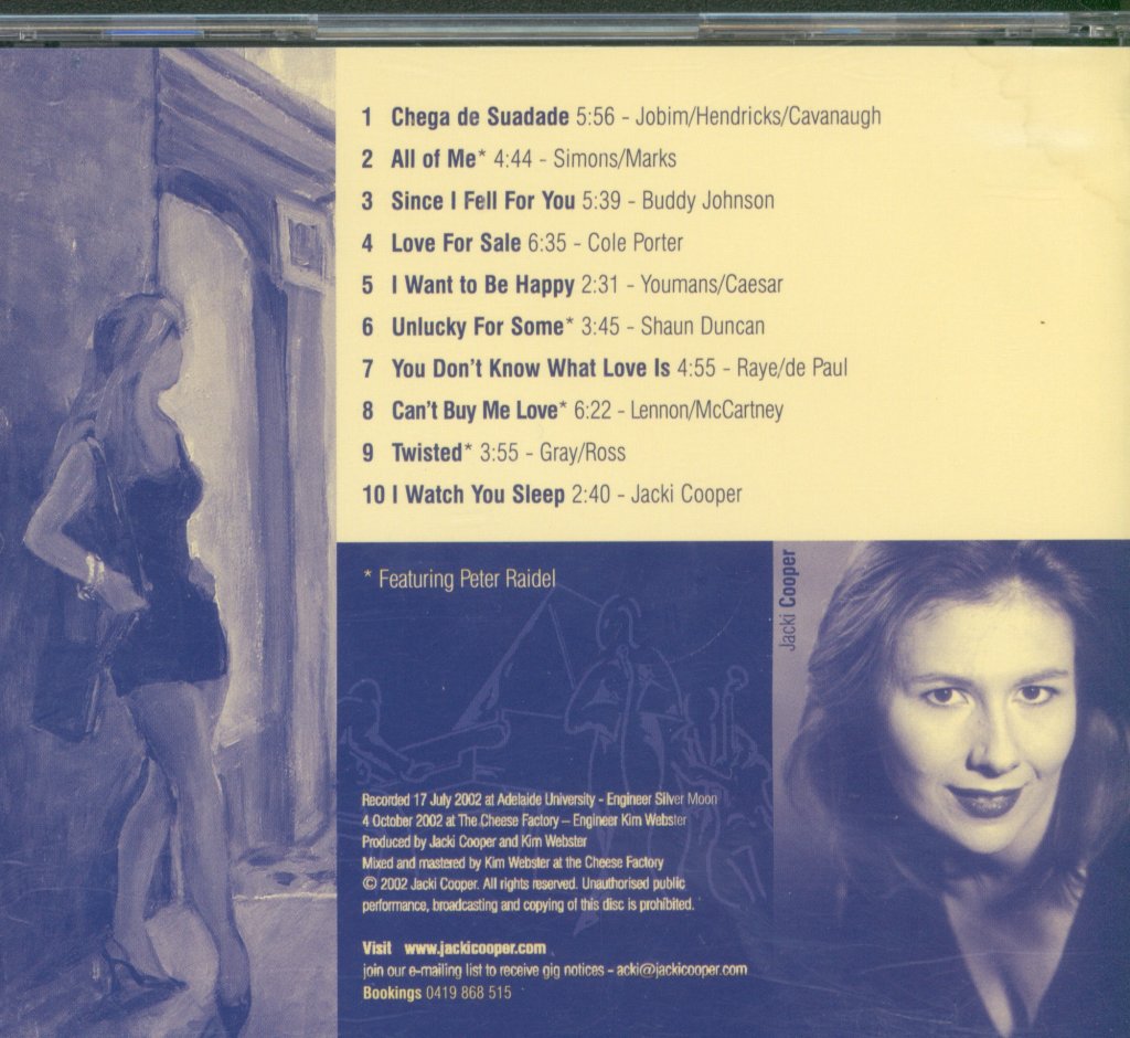 Jacki Cooper Jazz Quartet - Love For Sale - Cd