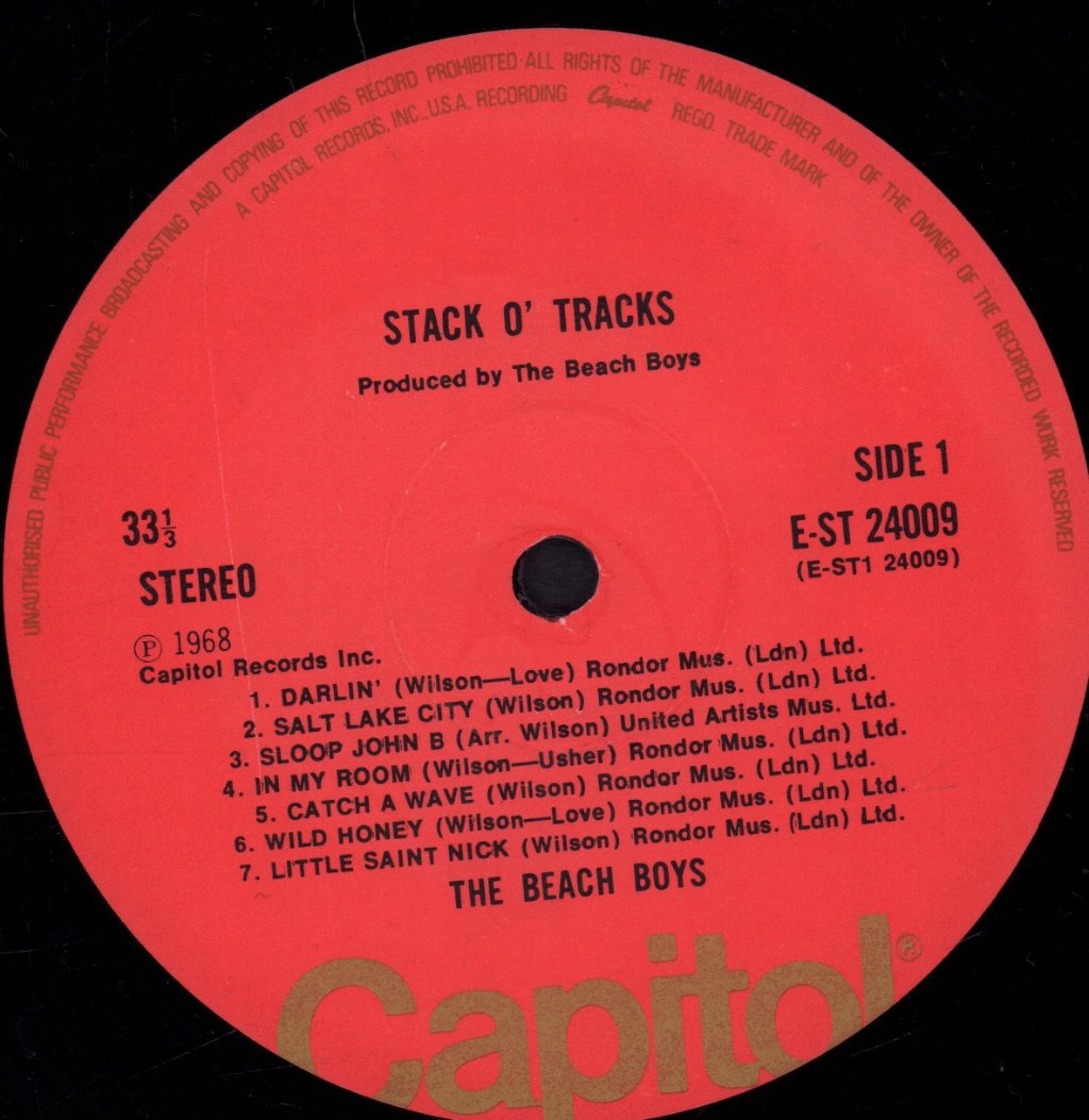 Beach Boys - Stack O' Tracks - Lp