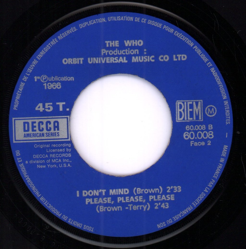 Who - Kids Are Alright - 7 Inch