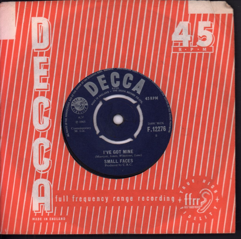 Small Faces - I've Got Mine - 7 Inch