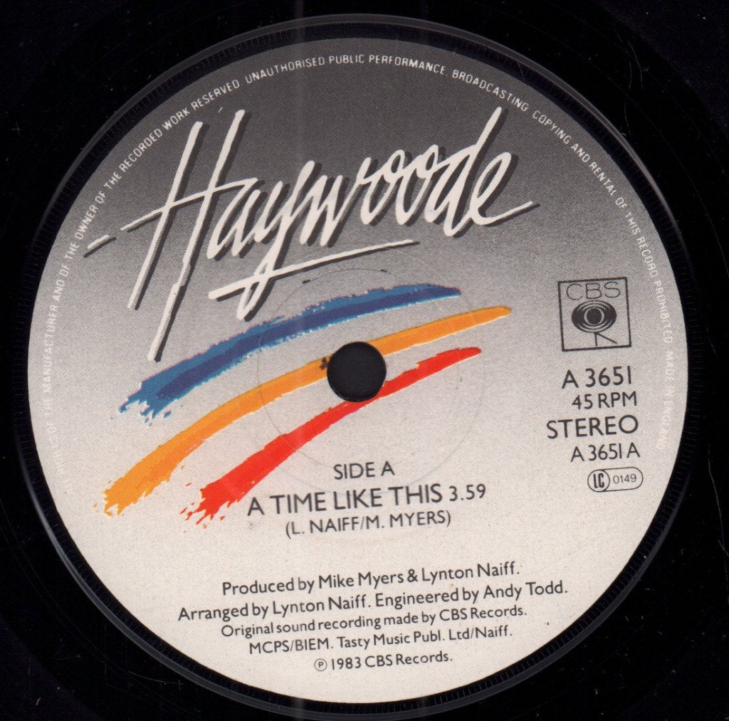 Haywoode - A Time Like This - 7 Inch