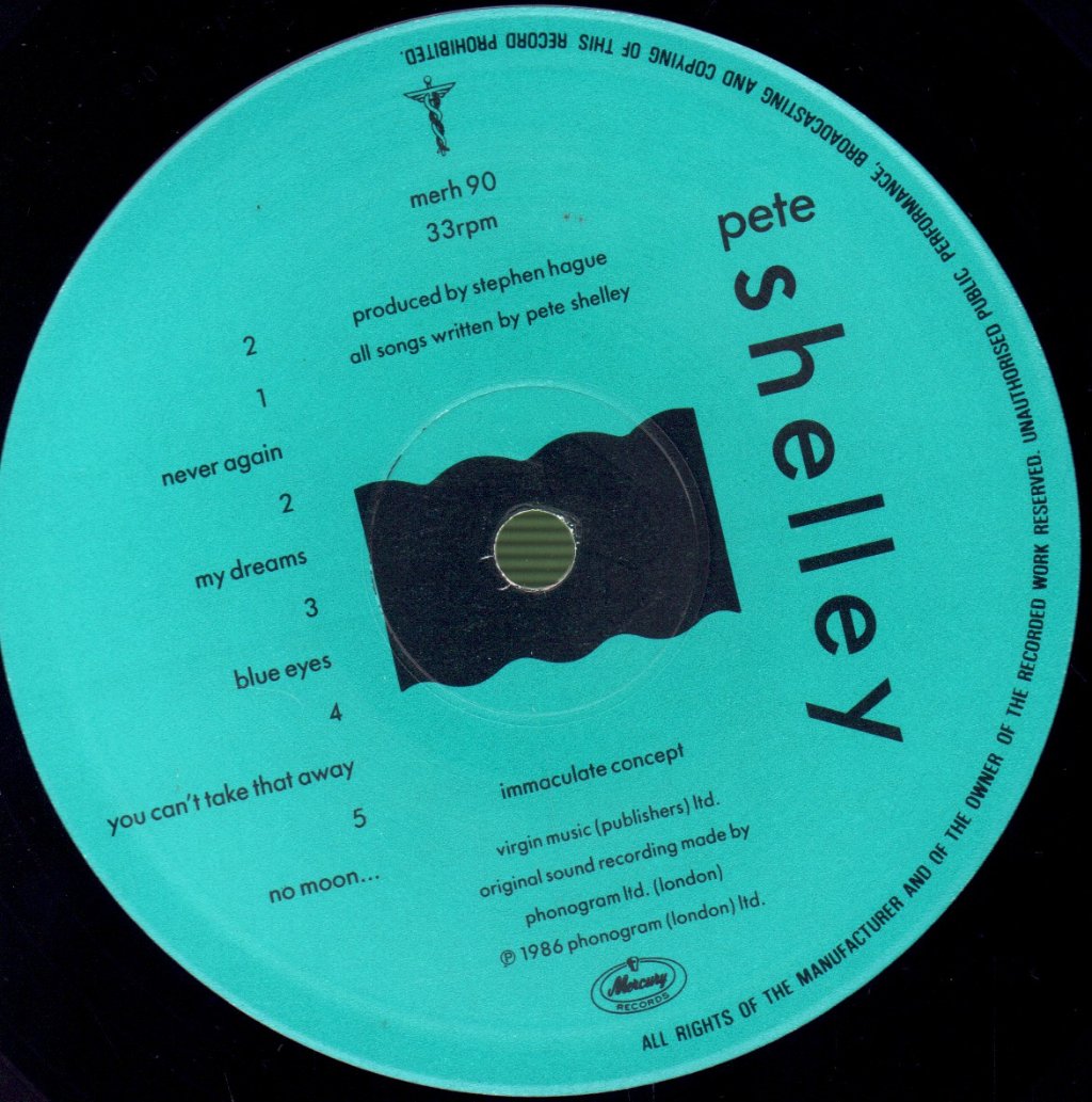 Pete Shelley - Heaven & The Sea - Lp