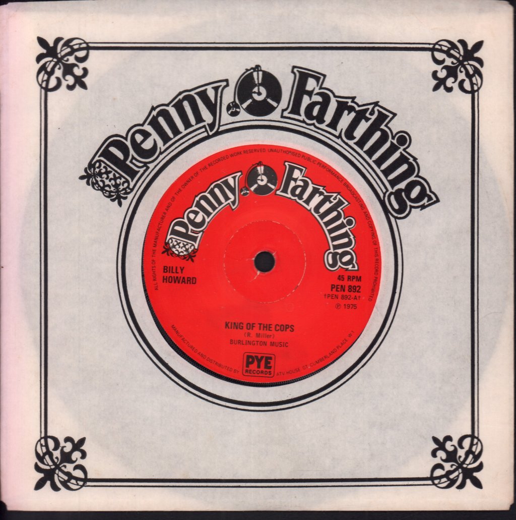 Billy Howard - King Of The Cops - 7 Inch