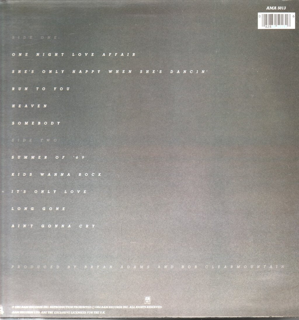 Bryan Adams - Reckless - Lp