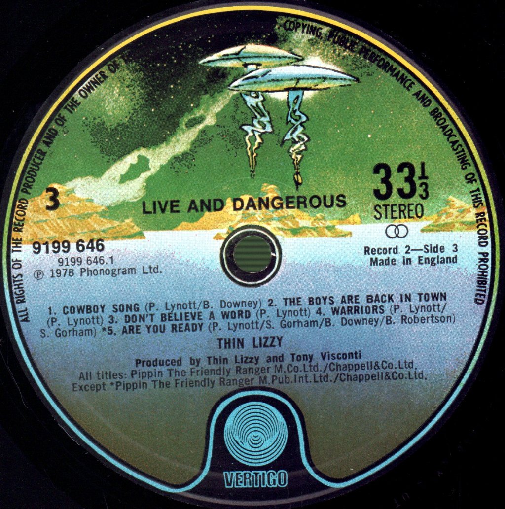 Thin Lizzy - Live And Dangerous - Double Lp