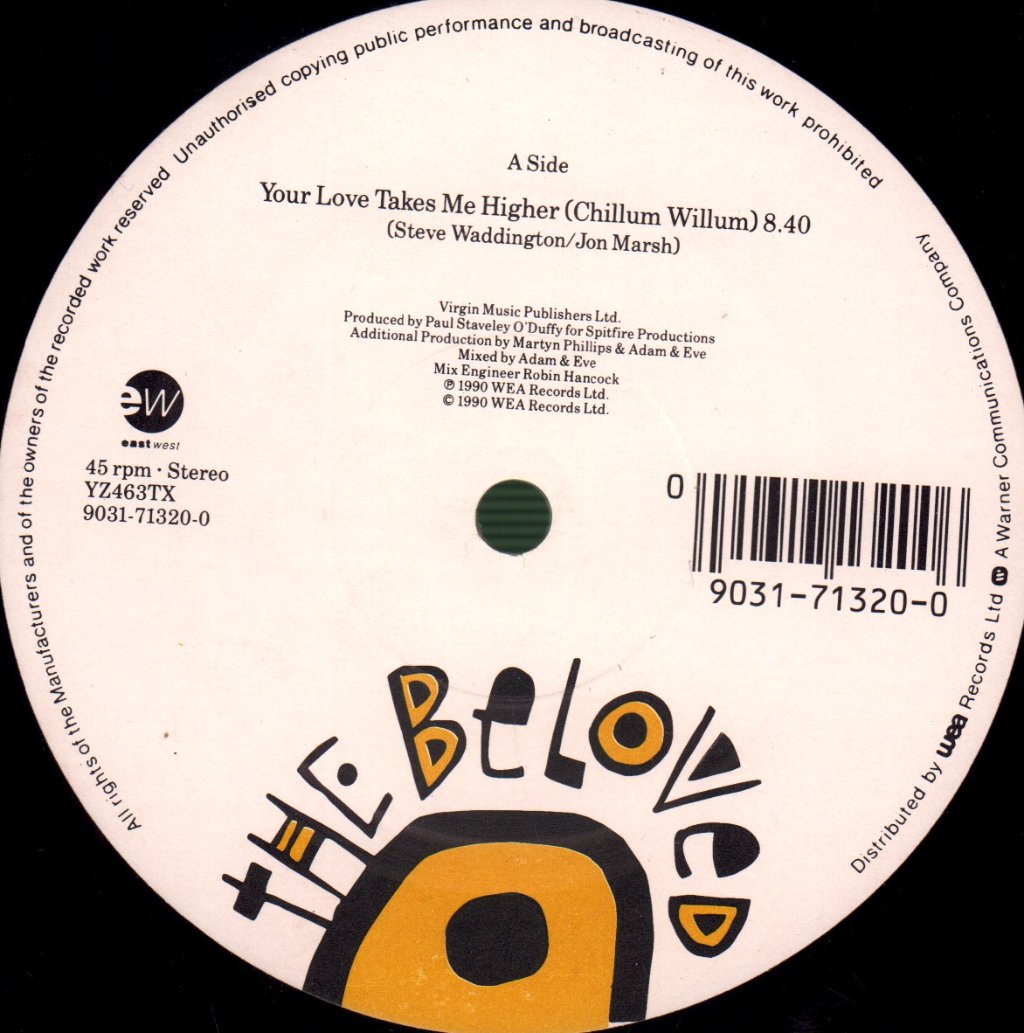 Beloved - Your Love Takes Me Higher (Remix) - 12 Inch