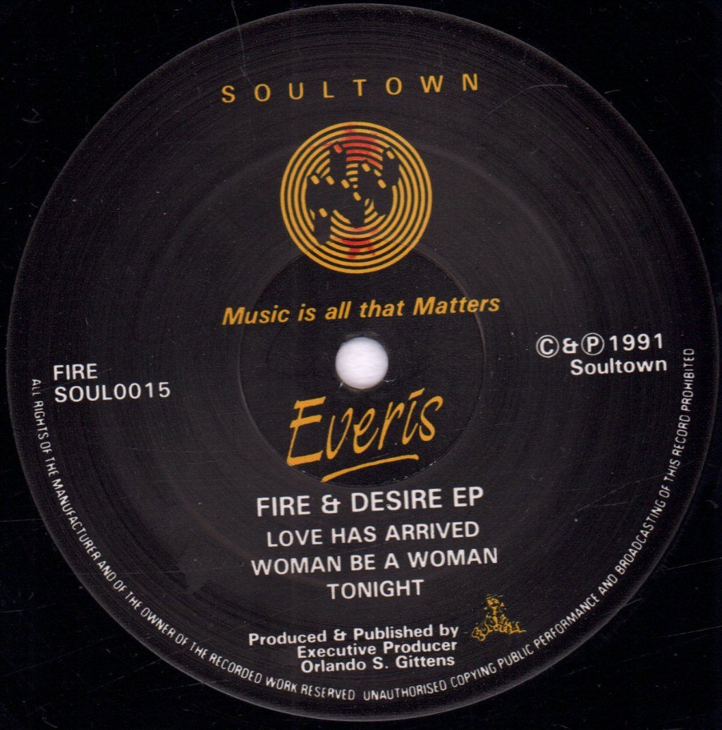 Everis - Fire & Desire EP - 12 Inch